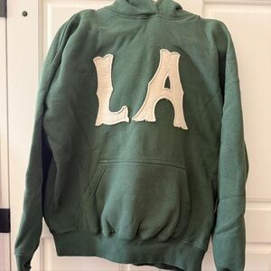 LA green hoodie